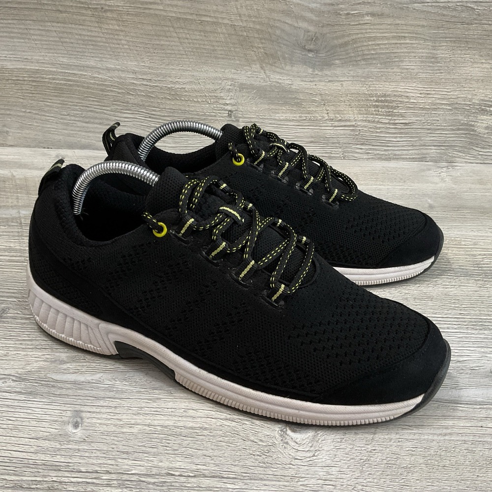 OrthoFeet 981 Bio Fit Running Shoes Sneaker Black Fabric Women's Size 10.5 B